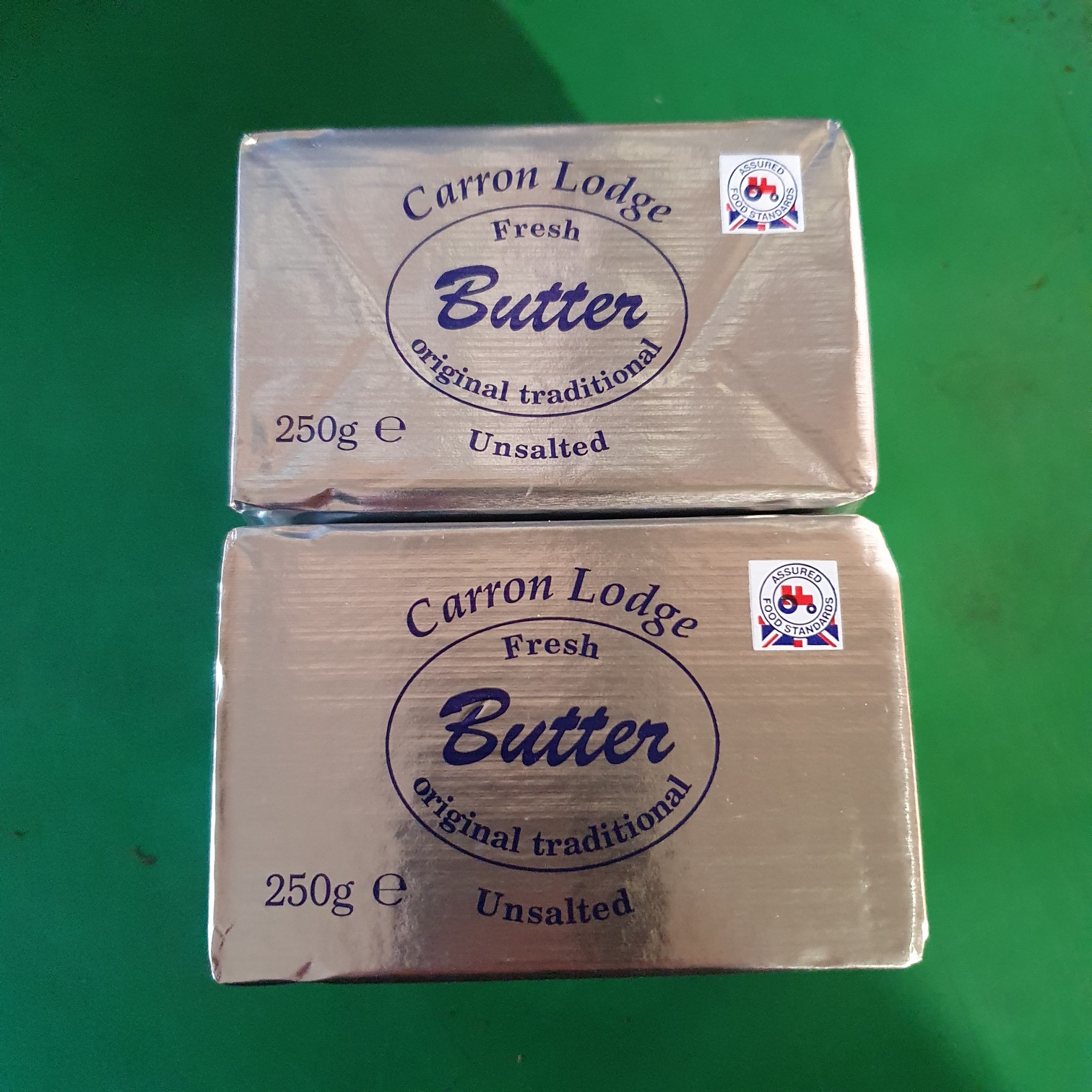 Fresh Butter Unsalted 250g - £ 1.60  per each